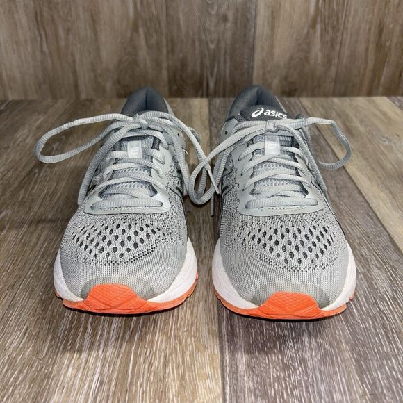 Asics GT 1000 Gray Orange T7A9N Running Sneaker Shoes Women’s US Size 7 - Picture 3 of 13